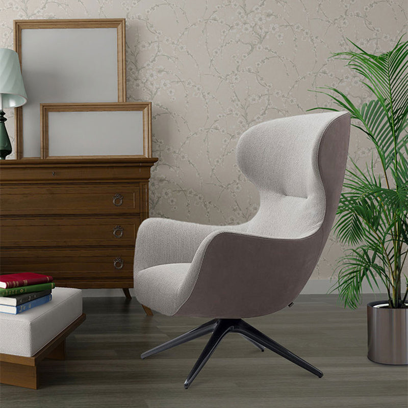 Garda Fabric Lounge Chair with Ottoman 26.77&