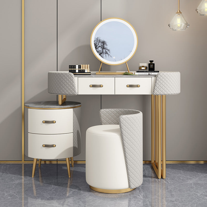 Orte Grey Makeup Vanity Set 47.24"D