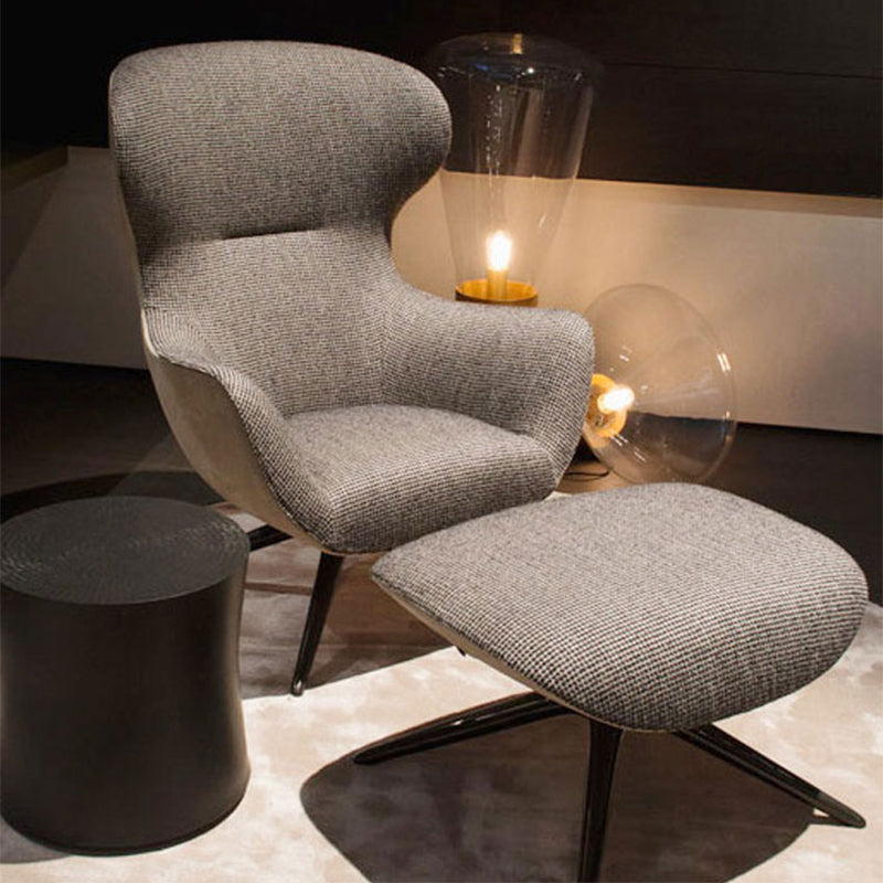 Garda Fabric Lounge Chair with Ottoman 26.77&