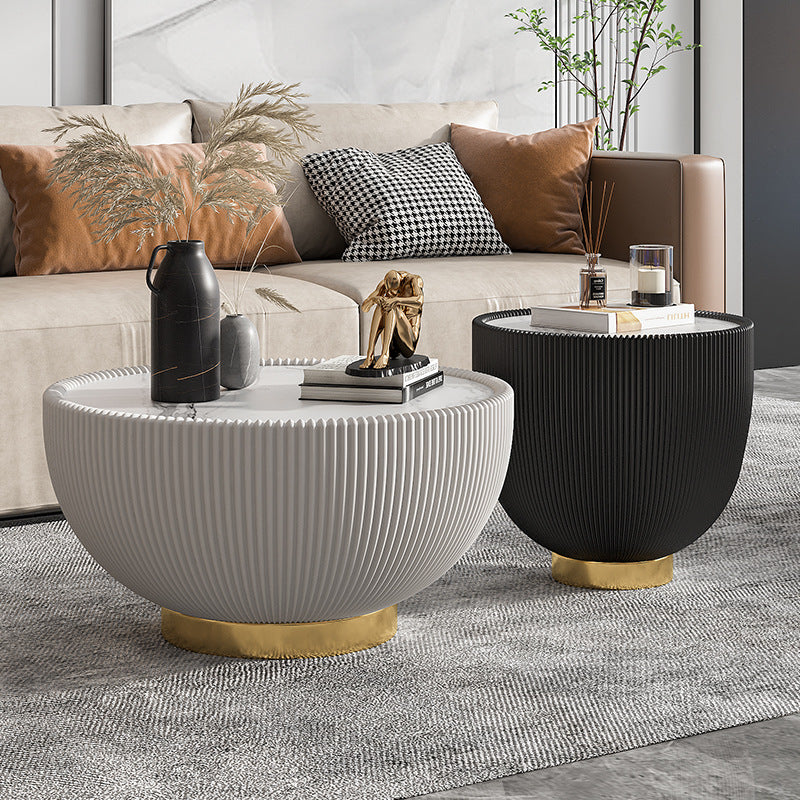 Turin Modern Coffee Tables 14.57"D+17.72"D