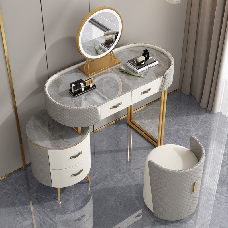 Orte Grey Makeup Vanity Set 47.24"D