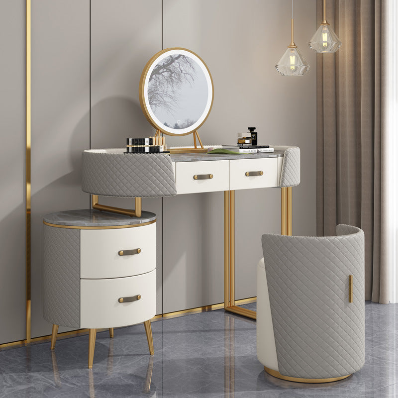 Orte Grey Makeup Vanity Set 47.24"D