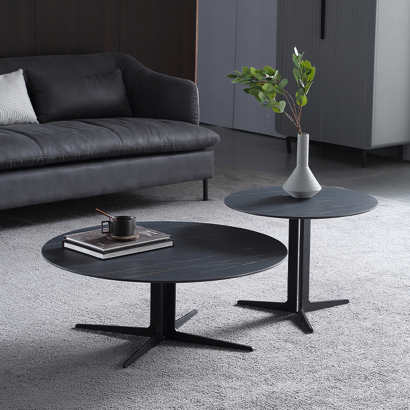 Murano Marble Side Table 19.68"D