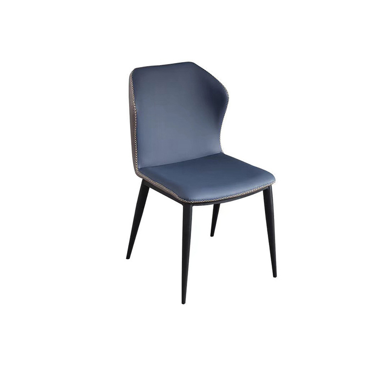 Oristano Orange  Leather Dining Chairs 18.11"D (with 2 chairs)