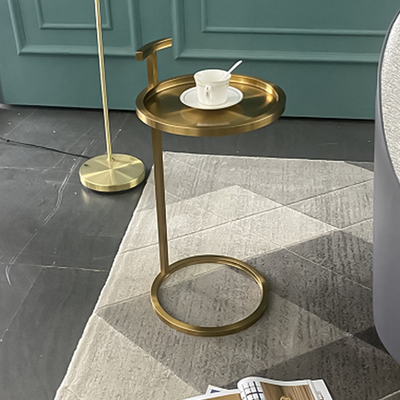 Panama  Titanium Side Table 13.78''D