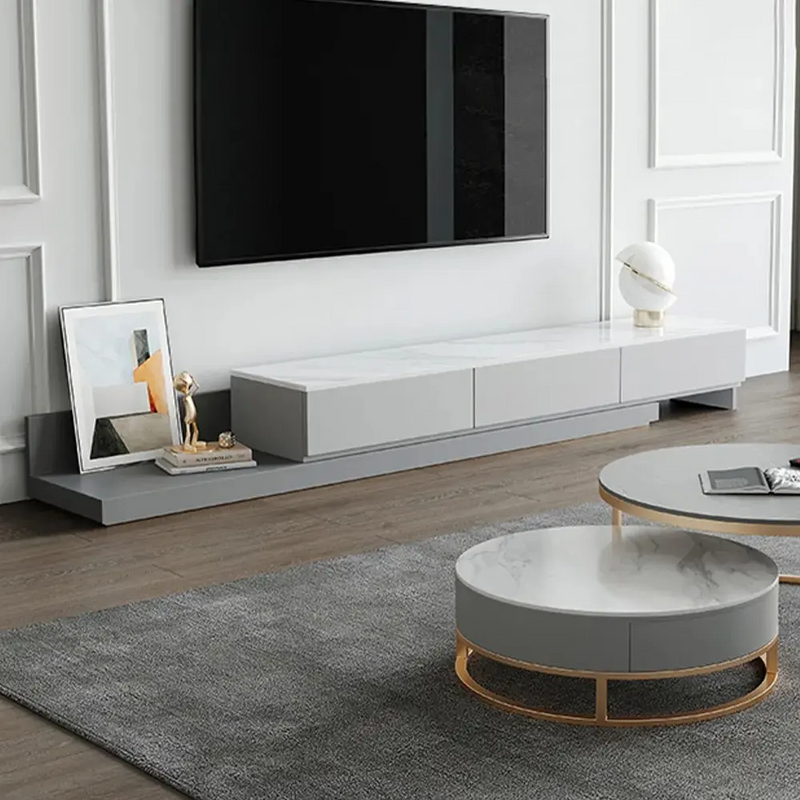 Battipaglia Slate TV Stand 78.74"D