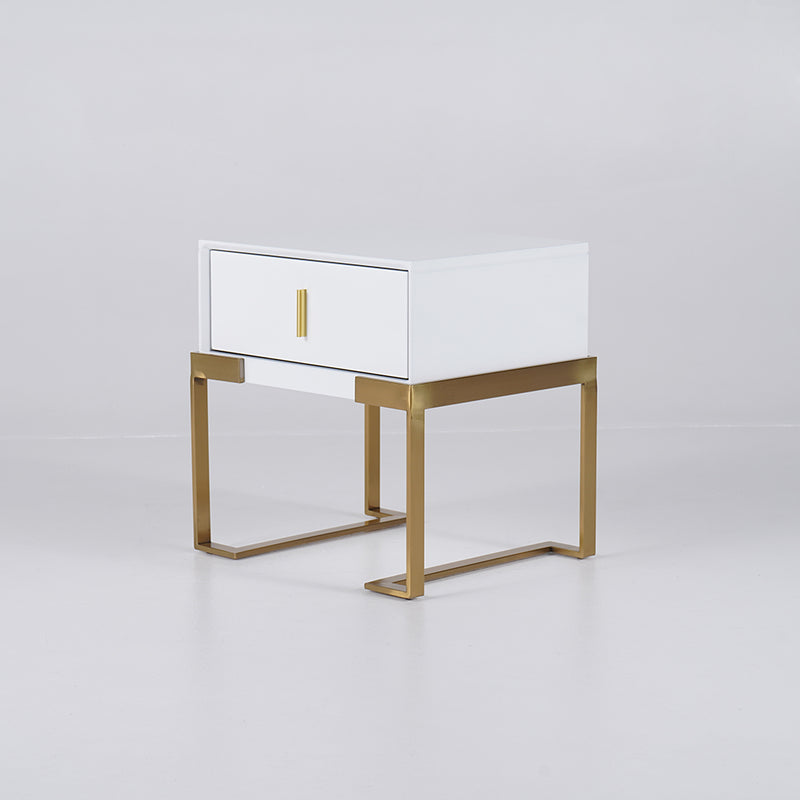 Brescia White MDF Nightstands 19.68&