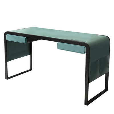Vicenza Orange  Saddle Leather Desk 55.12"D