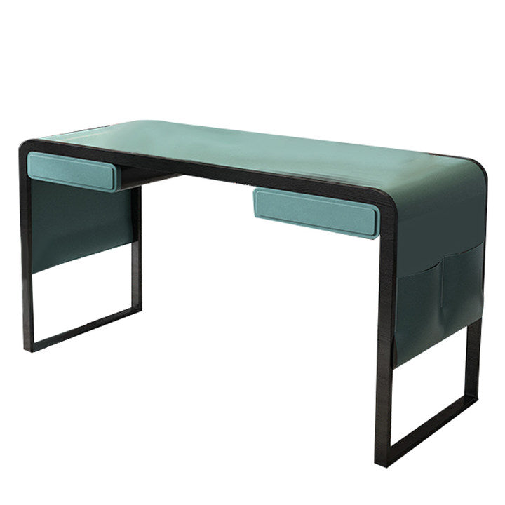 Vicenza Orange  Saddle Leather Desk 55.12"D