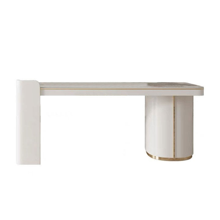 Cinisi White Slate Desk 62.99"D