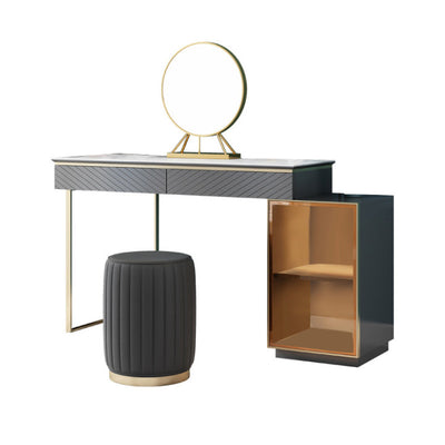 Gallarate Grey Slate Makeup Vanity 31.49"D+11.81"D