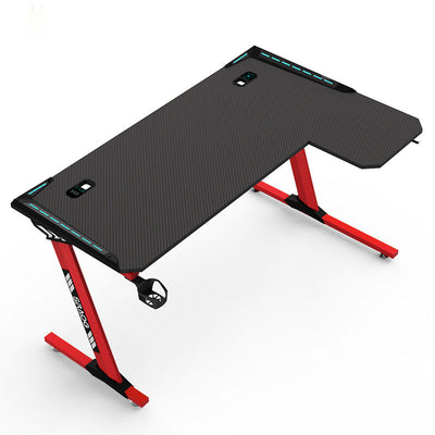 Asti Black Steel Gaming Table 62.99"D