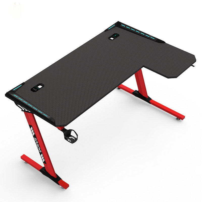 Asti Black Steel Gaming Table 62.99"D
