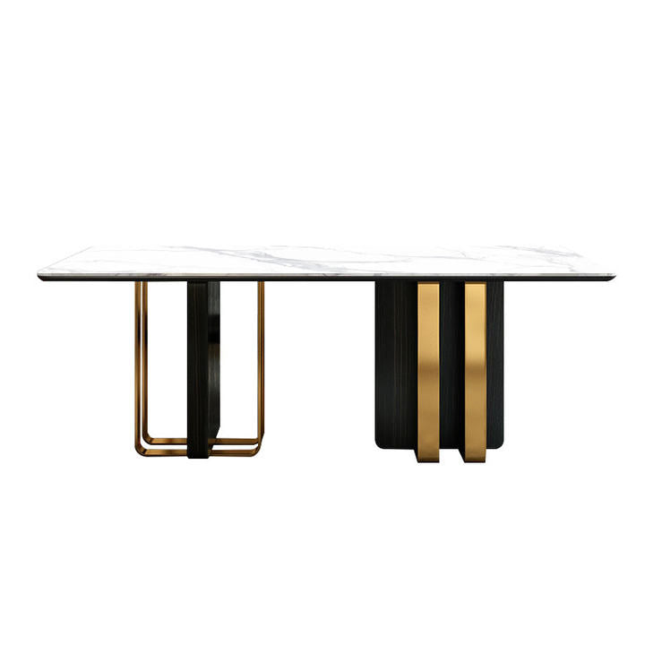 Bedizzole White Slate Dining Table 55.12"D