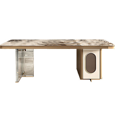Imola Champagne Slate Desk 62.99"D