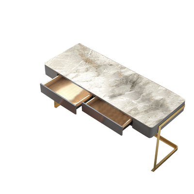 Gela Gold MDF Desk 47.24"D