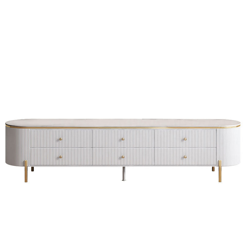 Saronno White Slate TV Stand 78.74"D 