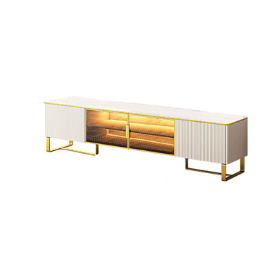 Saronno Beige and Tan Slate TV Stand 78.74"D 