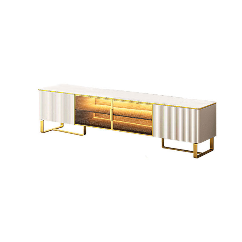 Saronno Beige and Tan Slate TV Stand 78.74"D 
