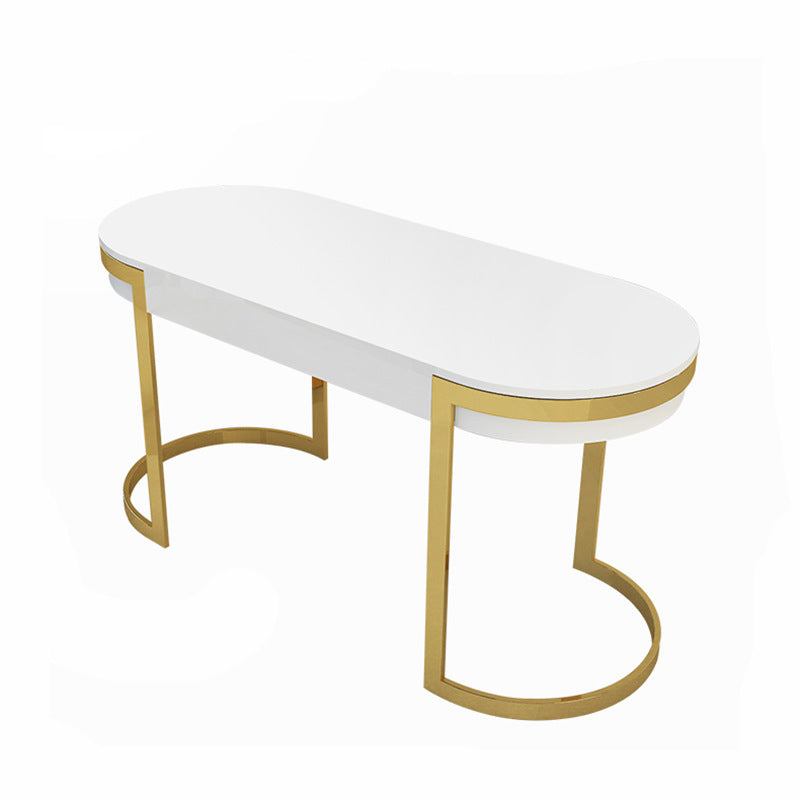 Gela White MDF Desk 55.12"D