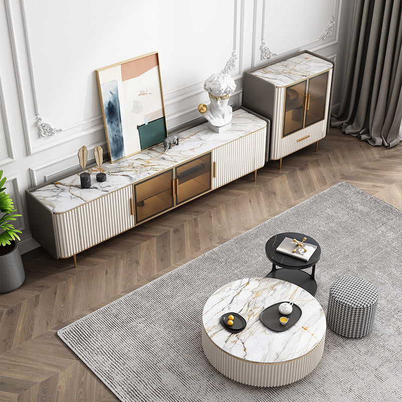 Battipaglia Slate TV Stand 79.92"D