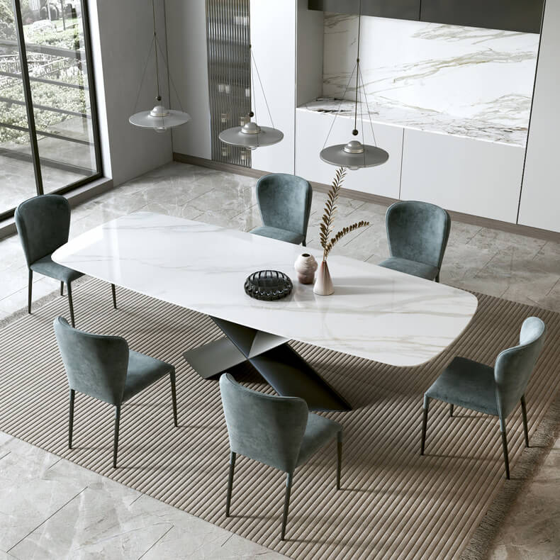 Faenza White Slate Dining Table 70.87&