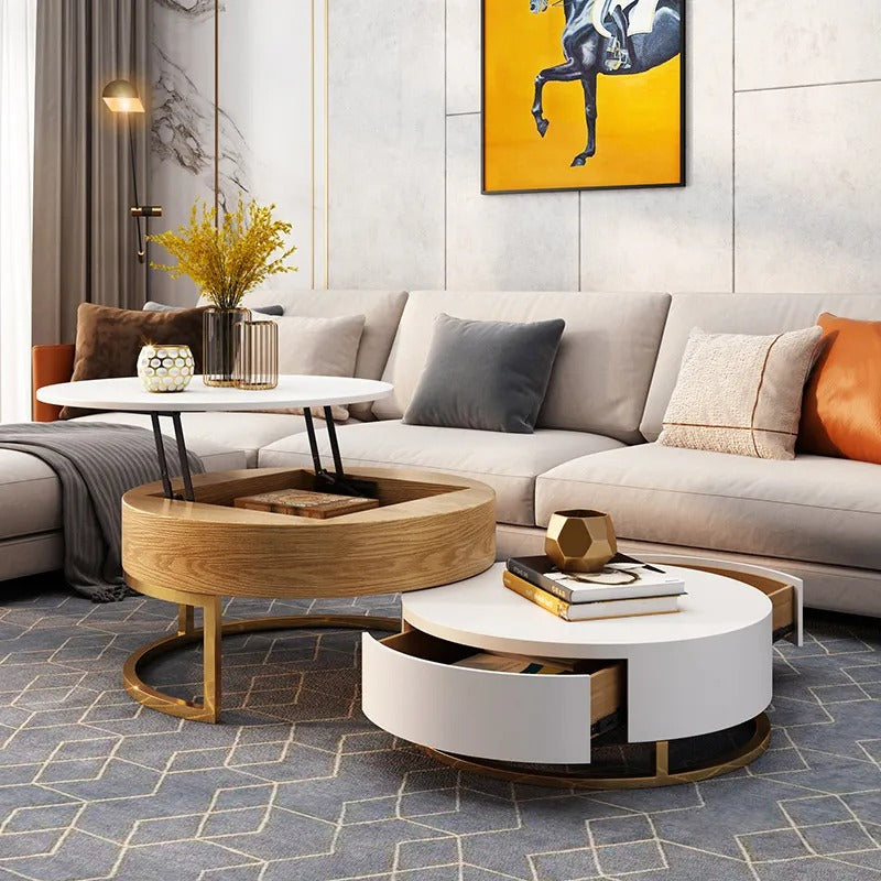 Elba Coffee Tables 31.50"D +27.56"D