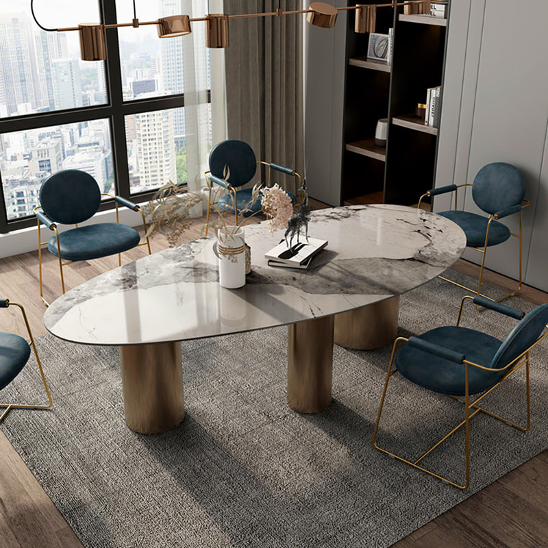 Turin White Marble Dining Table 70.87&