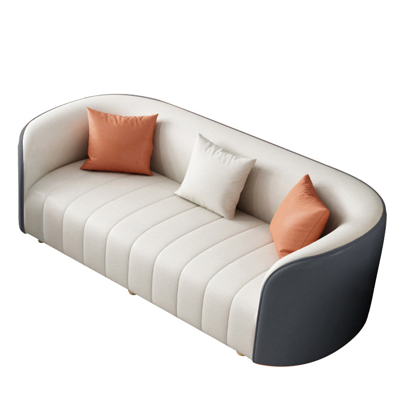 Thiene Beige Technology cloth sofa 88.58"D