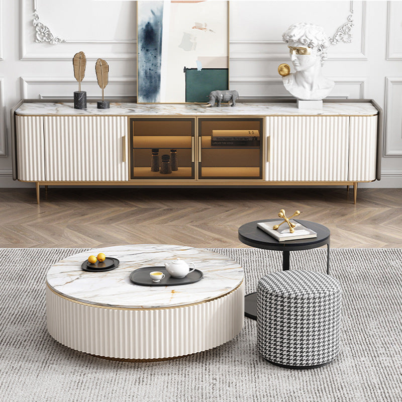 Battipaglia Slate TV Stand 79.92"D
