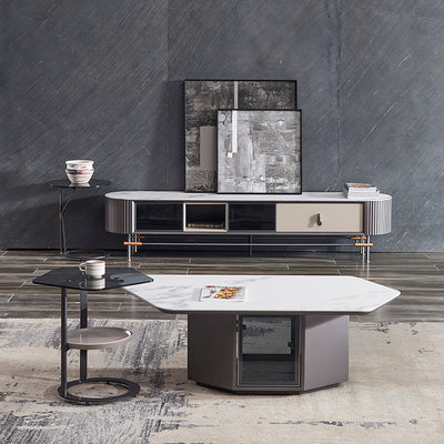 Arzignano Marble TV Stand 78.74"D