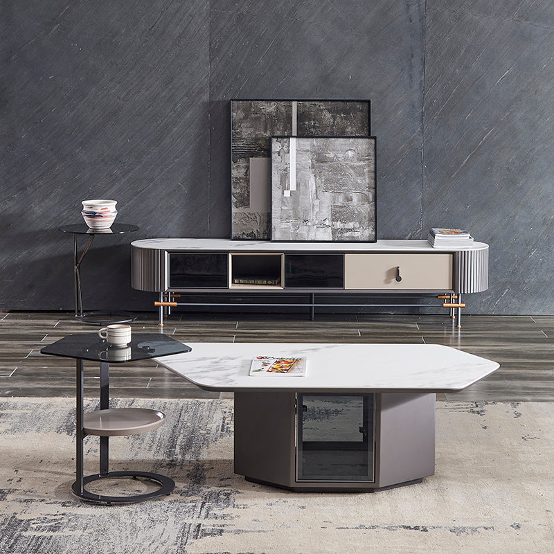 Arzignano Marble TV Stand 78.74"D