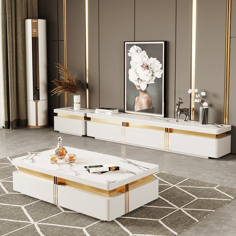 Biella Black Slate TV Stand 86.61"D