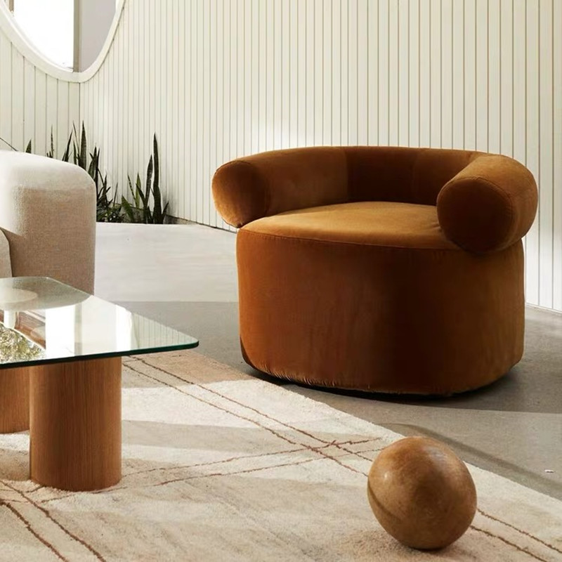 Naples Corduroy Pouf 33.46"D
