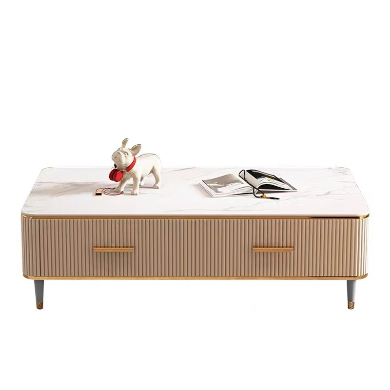 Calabria Khaki Marble Coffee Table 51.18"D