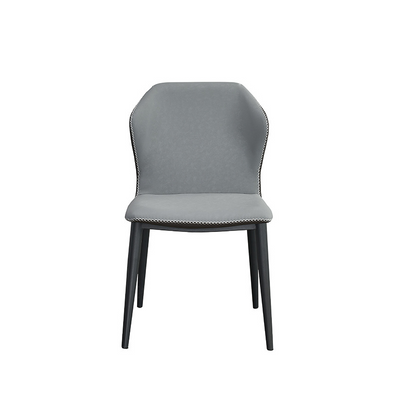 Oristano Orange  Leather Dining Chairs 18.11"D (with 2 chairs)