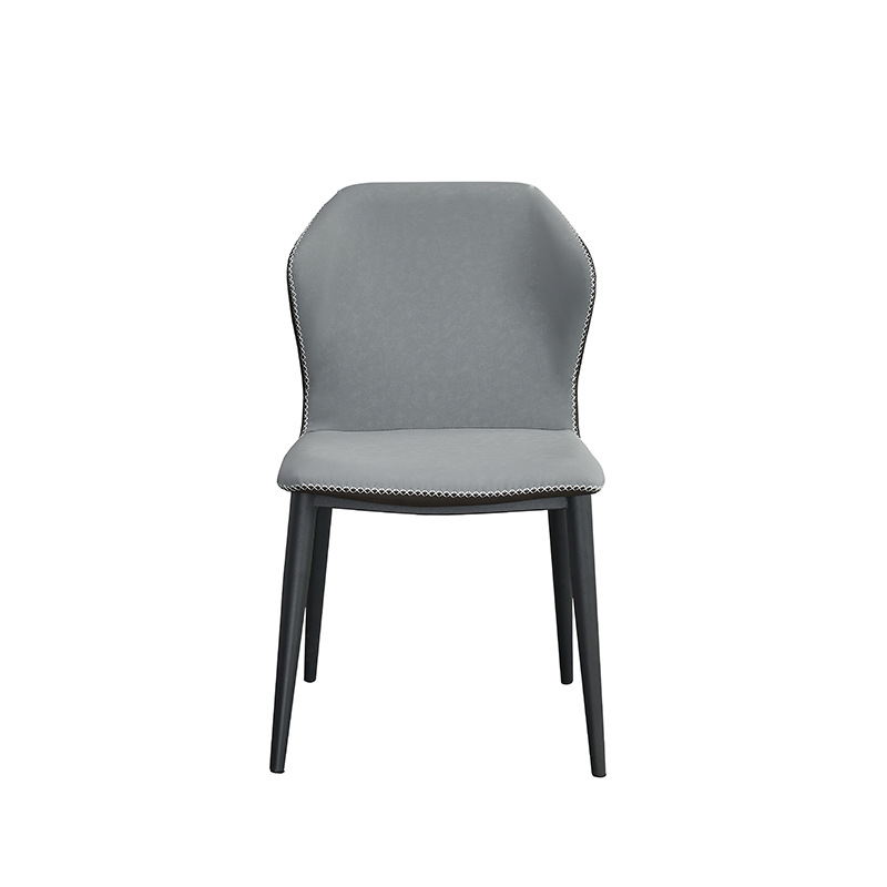 Oristano Orange  Leather Dining Chairs 18.11"D (with 2 chairs)
