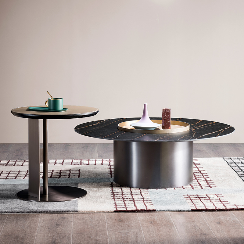 Sora Stainless Steel Side Table 21.65&