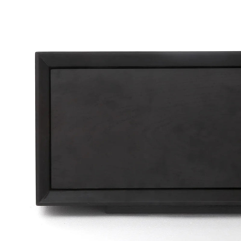 Bologna Black Wood TV Stand 70.86"D/94.48"D