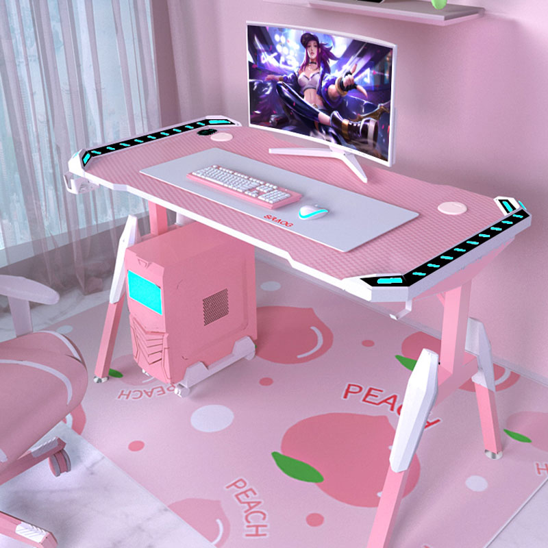 Asti Black Steel Gaming Table 55.12"D