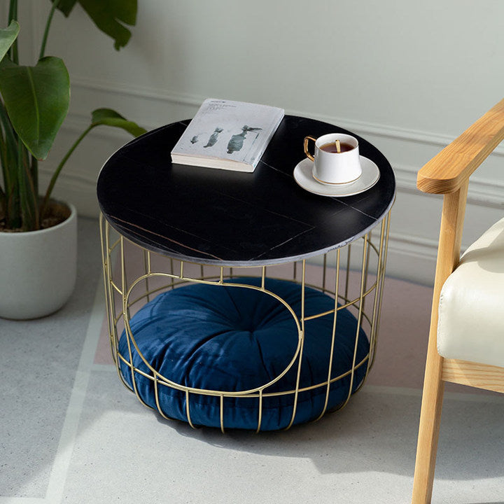 Elba Tempered Glass Coffee Table 19.69"D（No cushion）