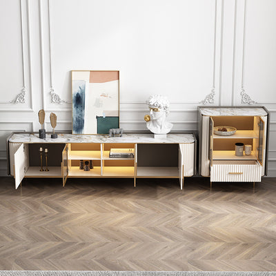 Battipaglia Slate TV Stand 79.92"D