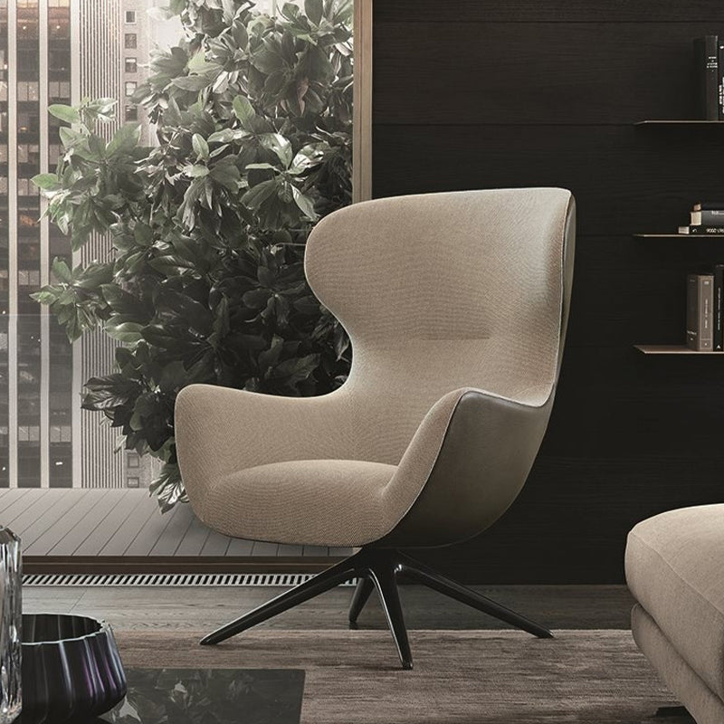 Garda Fabric Lounge Chair with Ottoman 26.77&