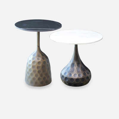 Brescia Slate Side Table 15.74''D+19.68''D