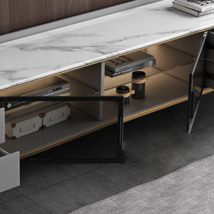 Battipaglia White Slate TV Stand 78.74&