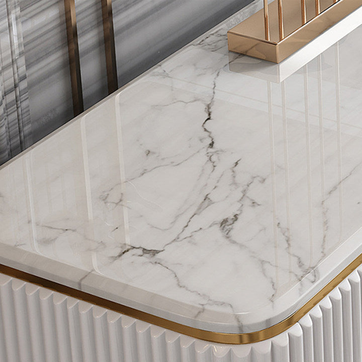 Enna White Marble Sideboard 47.24"D