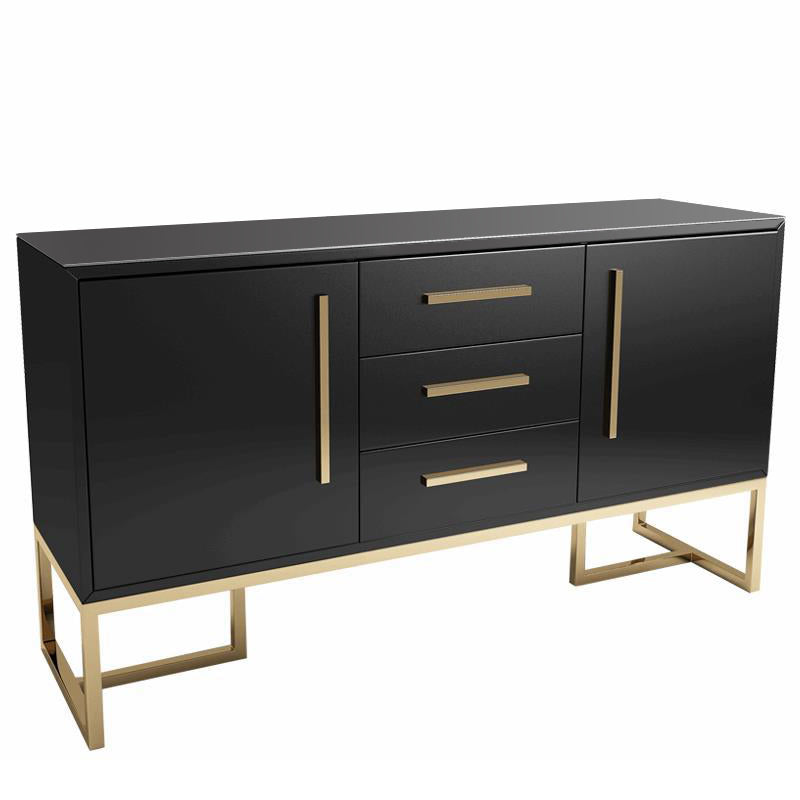 Turin Black Gold Bedroom Sideboard Porch 47.24"D