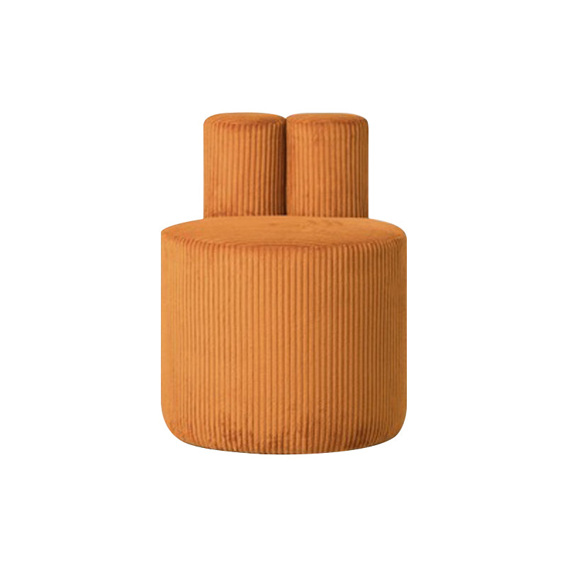 Belluno Corduroy Round Pouf 18.50"D