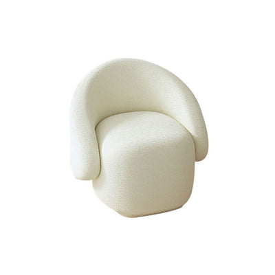 Vibo Valentia Beige Berer Fleece Lounge Chair 30.71"D