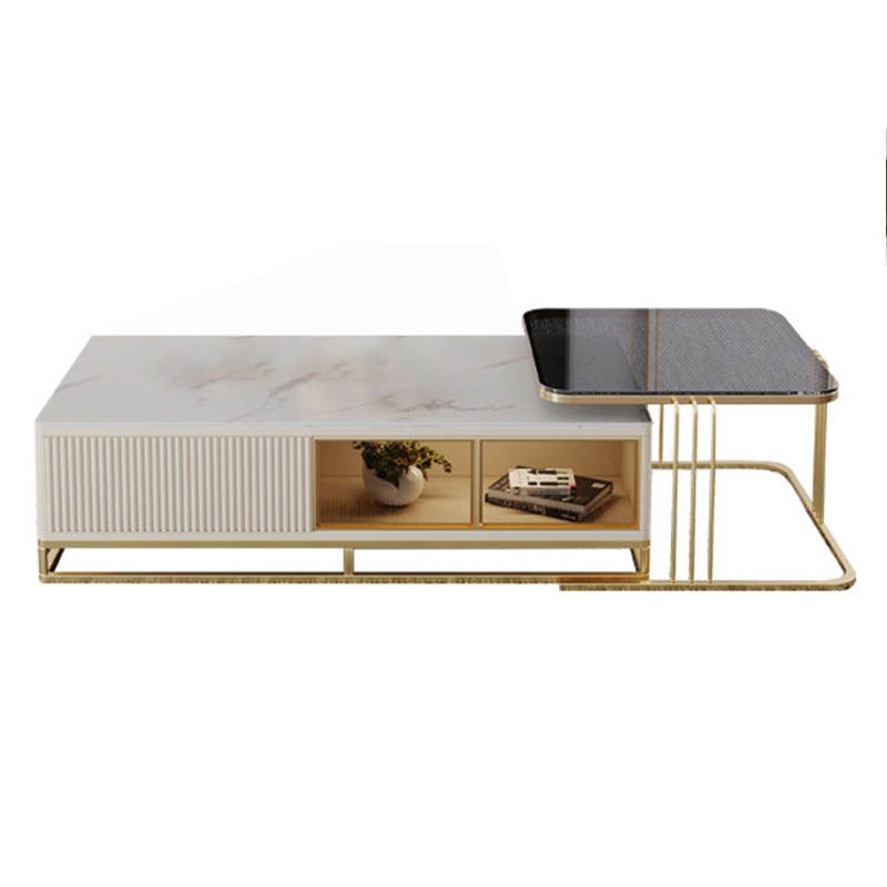 Elba Slate Coffee Table 27.55"D+51.18"D
